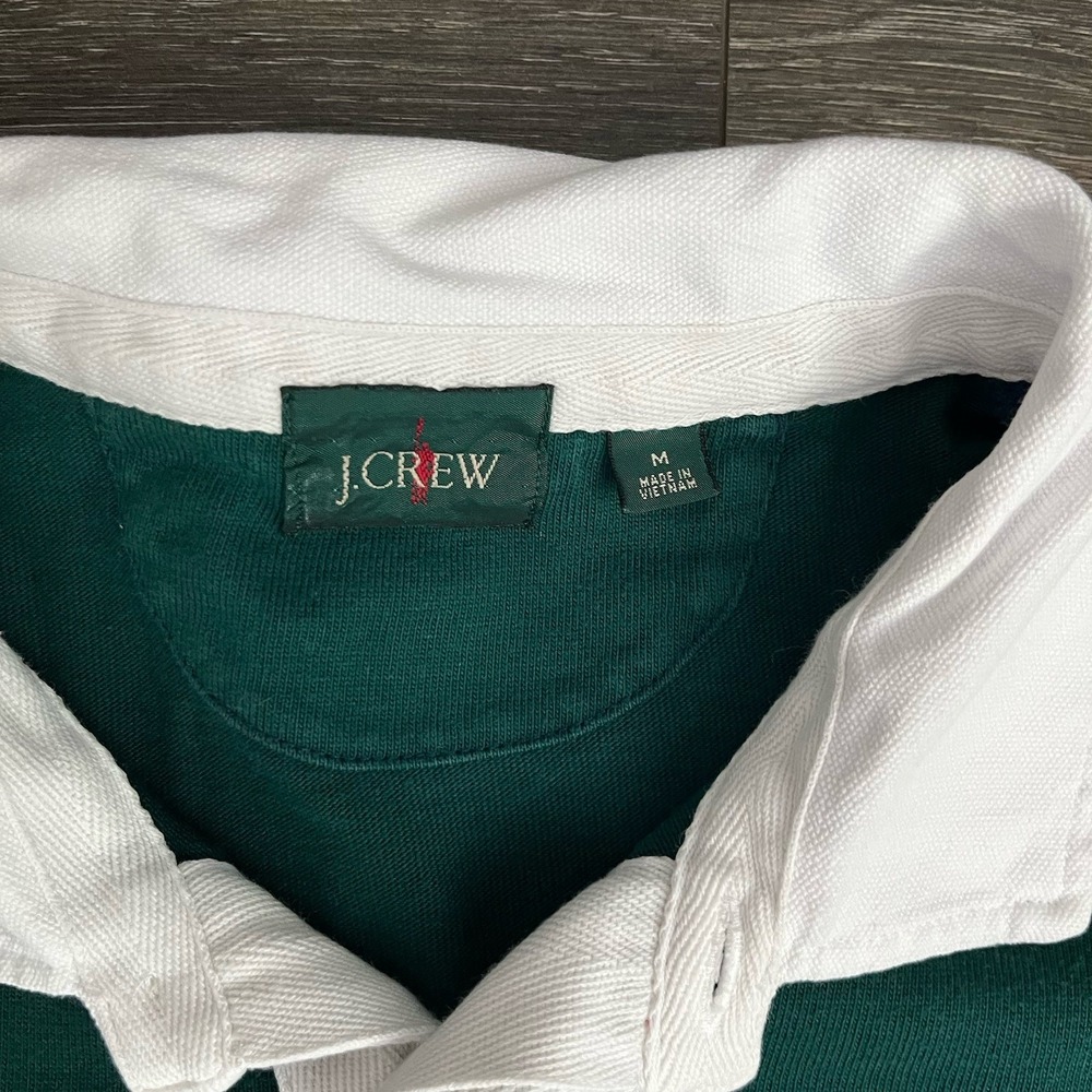 J Crew Vintage Oarsman Rugby Polo Medium Heritage 90s Y2K Coastal Ivy Prep - Picture 4 of 8